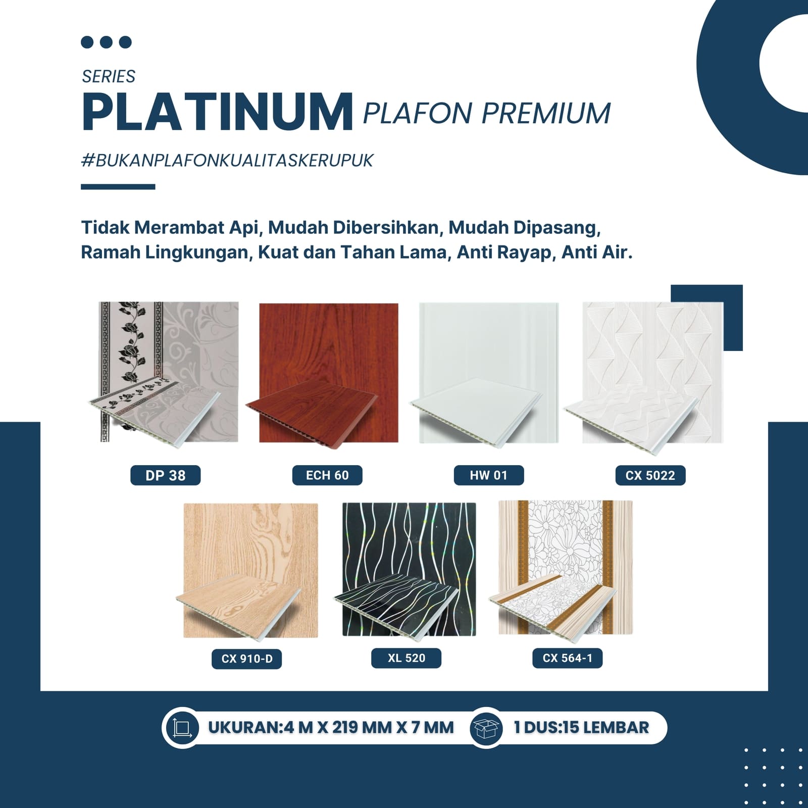 Platinum Plafon Premium 63